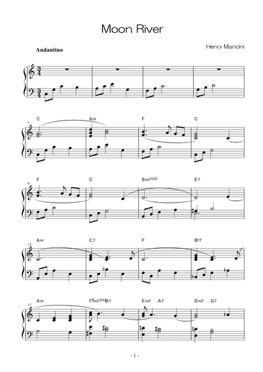 Moon River (arr. Paco_Musique)