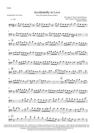 Accidentally In Love (arr. Alex Souza)