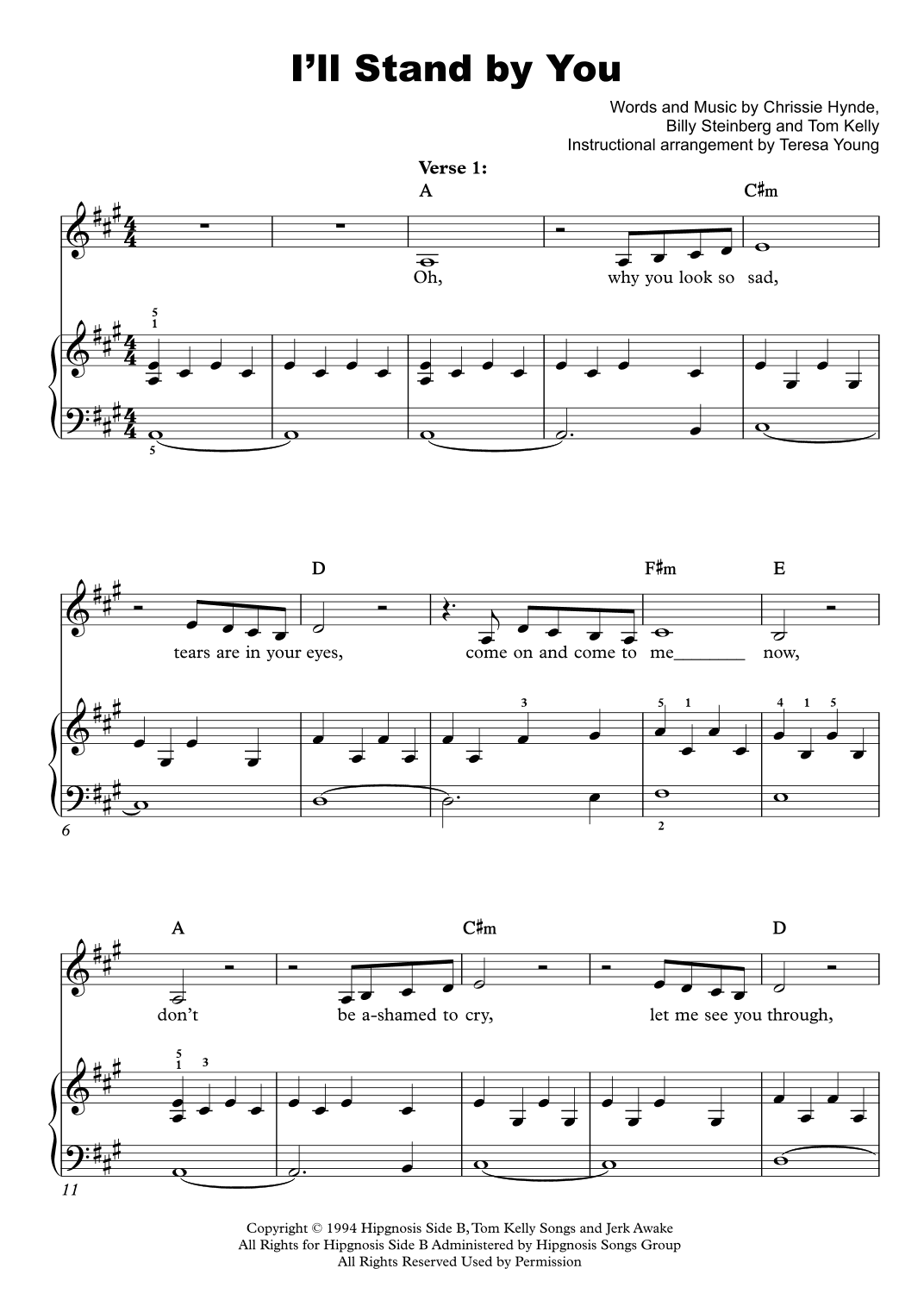 I'll Stand By You (arr. Teresa Young)
