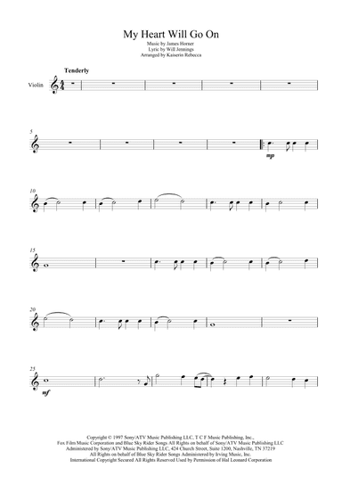 My Heart Will Go On (love Theme From 'titanic') (arr. Kaiserin Rebecca)
