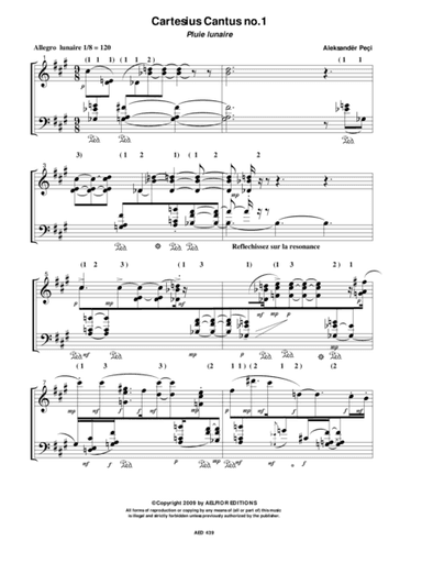 Cartesius cantus no 1