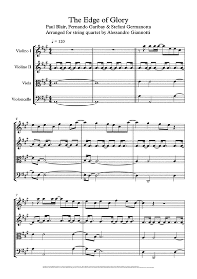 The Edge Of Glory (arr. Alessandro Giannotti)