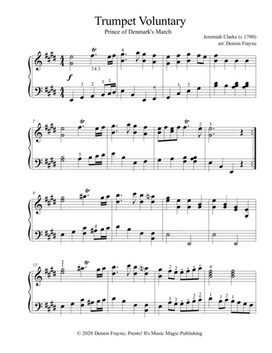 Trumpet Voluntary (The Prince of Denmark's March) (arr. Dennis Frayne)