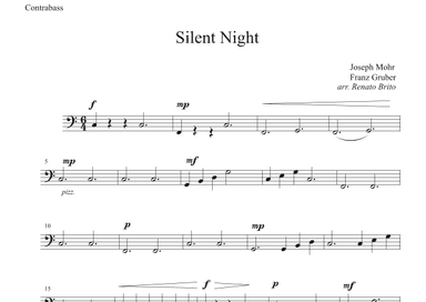 Silent Night - For Small Orquestra (arr. Renato Brito - Contrabass part) (arr. Renato Brito)