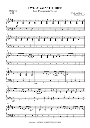 Two Against Three (arr. SCMusic)
