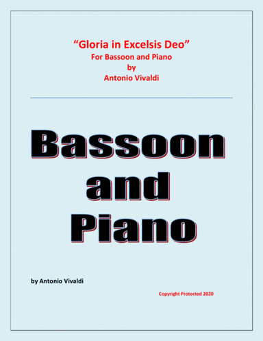Gloria In Excelsis Deo - Bassoon and Piano - Advanced Intermediate - Chamber music (arr. Raymond Fenech)