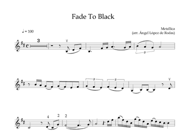 Fade To Black (arr. Ángel López de Rodas)