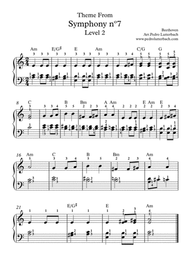 7th Symphony Theme (arr. Pedro Lutterbach)