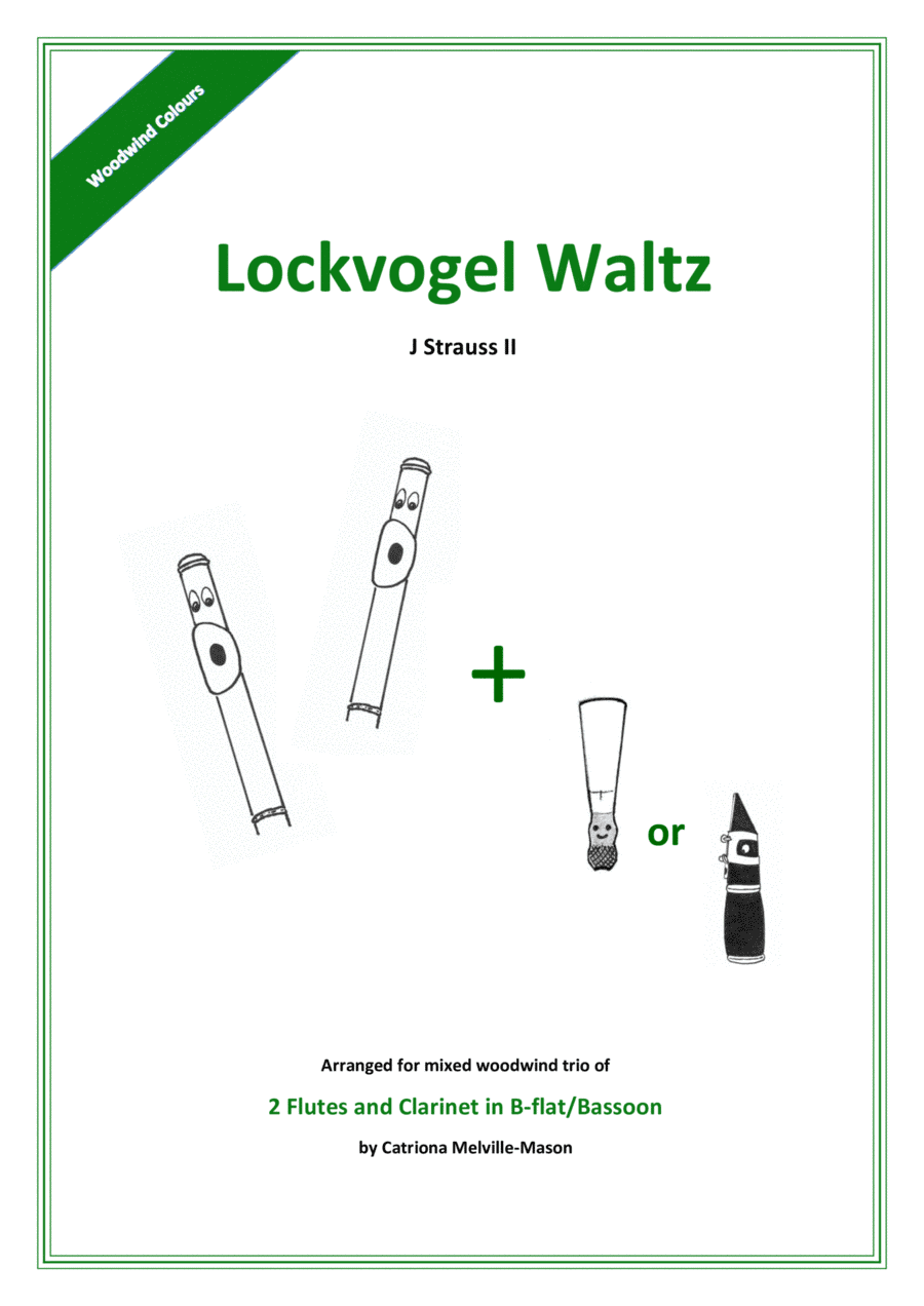 Lockvogel Waltz (2 flutes and clarinet/bassoon) (arr. Catriona Melville-Mason)