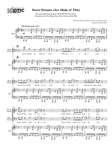 Sweet Dreams (are Made Of This) (arr. Charles Beale)
