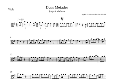 Duas Metades (arr. Sales)