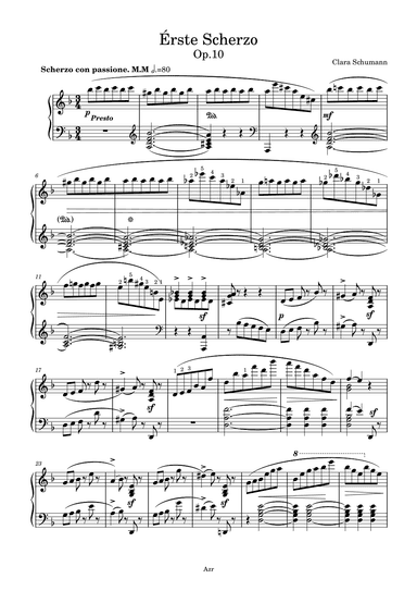 Scherzo N.1 Op.10 in D minor (arr. Zellev)