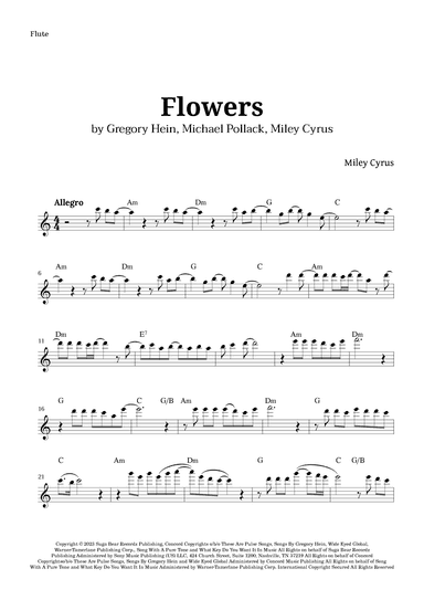 Flowers (arr. Langanho)