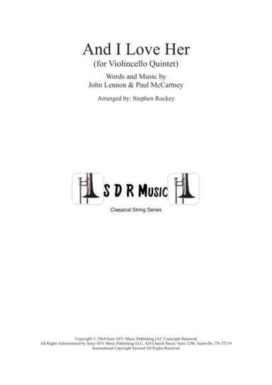 And I Love Her (arr. Stephen Rockey)