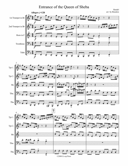 Entrance of the Queen of Sheba (arr. Sy Brandon)