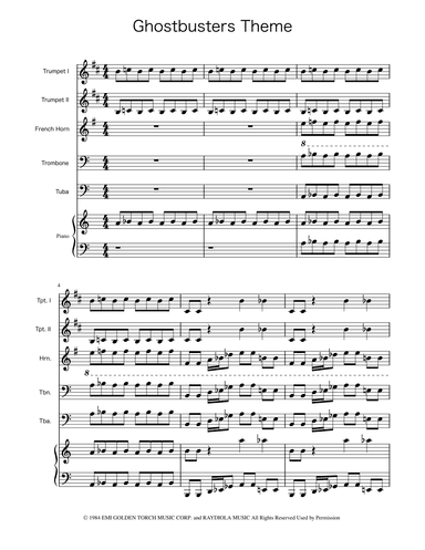 Ghostbusters (arr. Ygor Nunes)