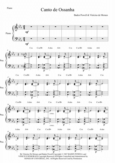 Canto De Ossanha (arr. Anderson Quevedo)