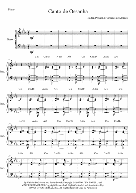 Canto De Ossanha (arr. Anderson Quevedo)