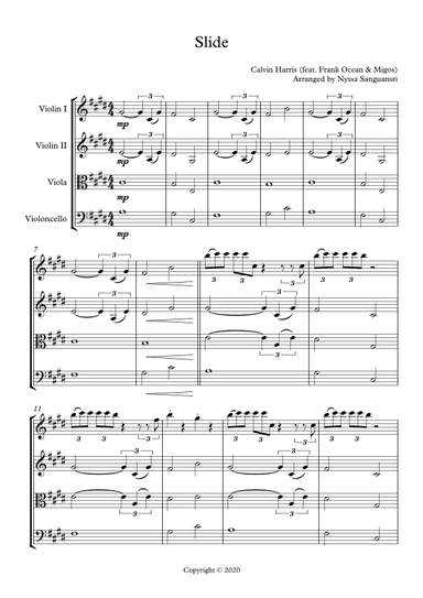 Slide (arr. Nyssa Sanguansri)