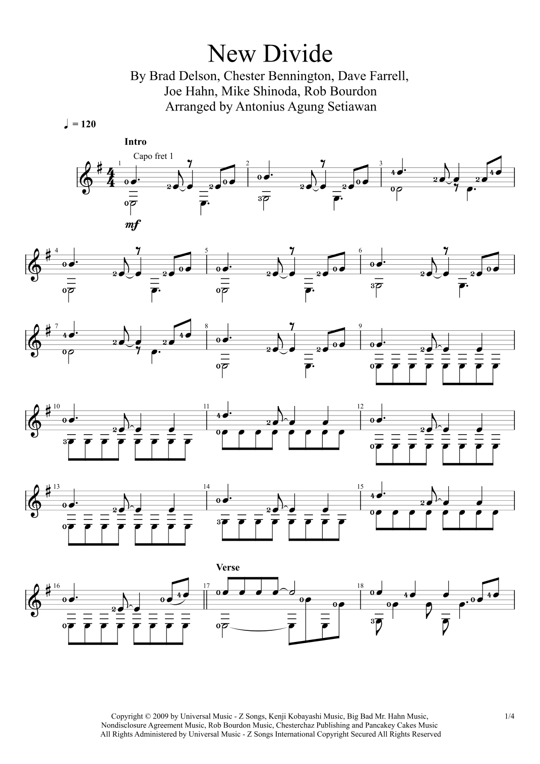 New Divide (arr. Antonius Agung Setiawan)