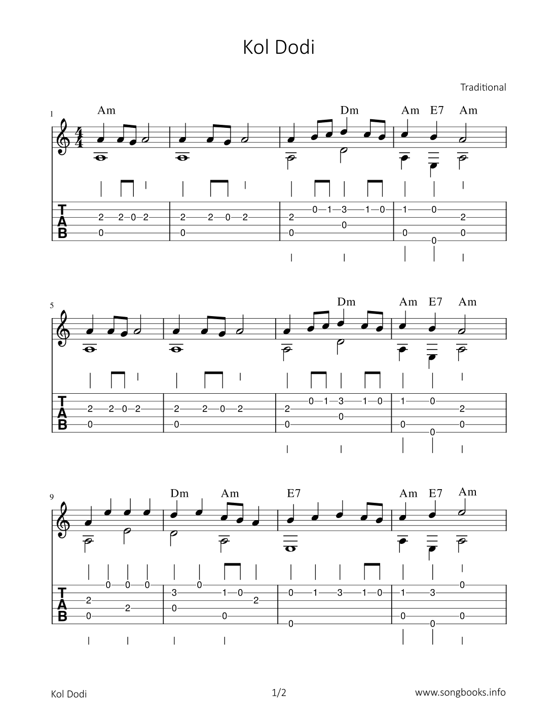 Kol Dodi (arr. Bettina Schipp)