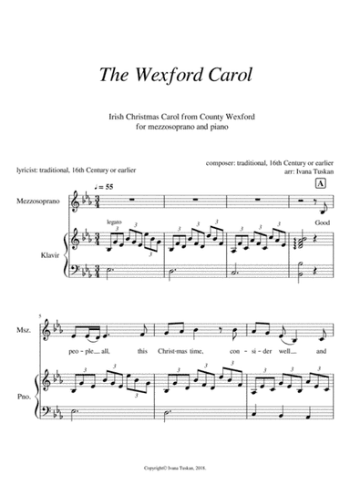 The Wexford Carol for mezzosopran  and piano (arr. Ivana Tuskan)