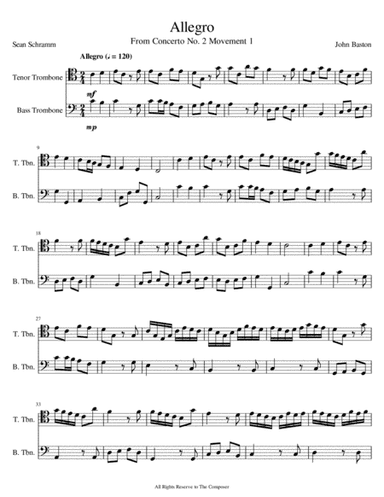 Allegro (arr. Sean Schramm)