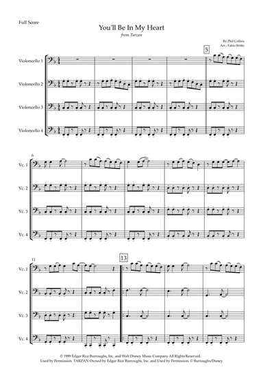 You'll Be In My Heart (arr. Fabio Britto)