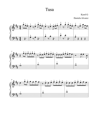 Tusa (arr. Daniela Álvarez)