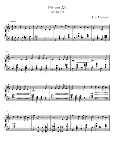 Prince Ali (arr. Ben Levit)