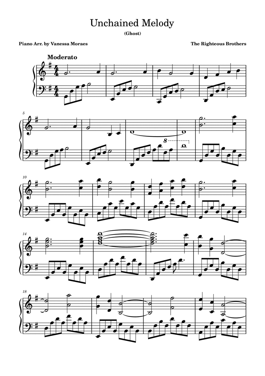 Unchained Melody (arr. Vanessa Moraes)