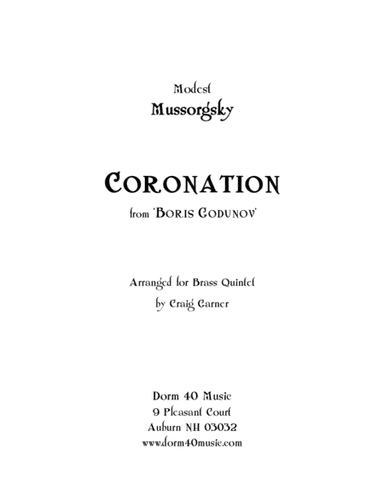 Coronation, from "Boris Godunov" (arr. Craig Garner)