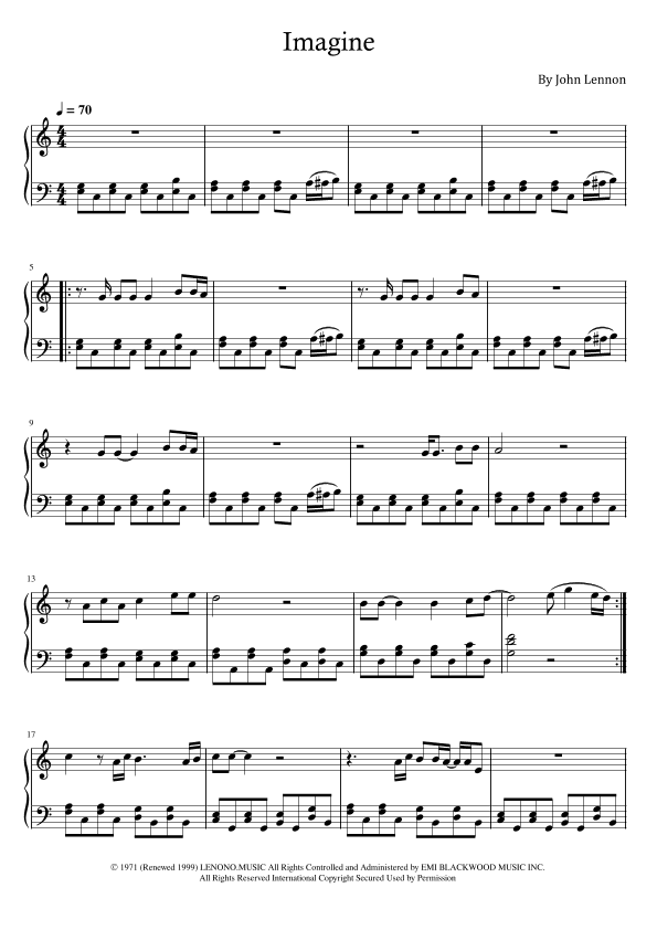Imagine (arr. Rafaela Moreira)