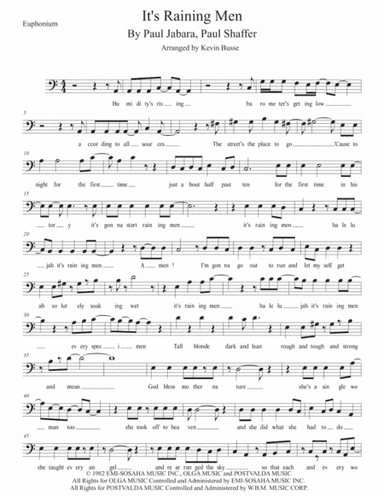 It's Raining Men (arr. Kevin Busse)