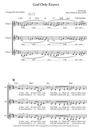 God Only Knows (arr. The Beach Boys)