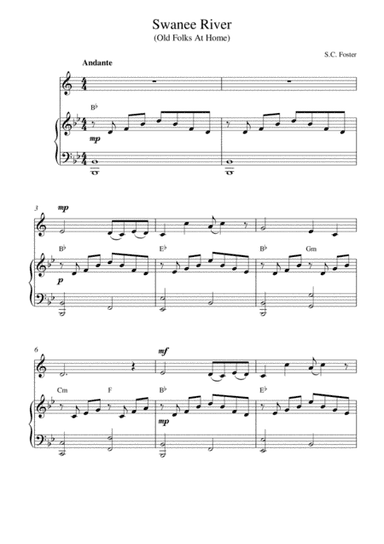 Swanee River (Old Folks at Home) (arr. Kaiserin Rebecca)