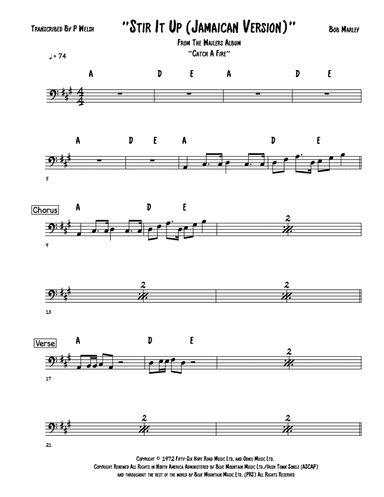 Stir It Up (arr. Accubass)