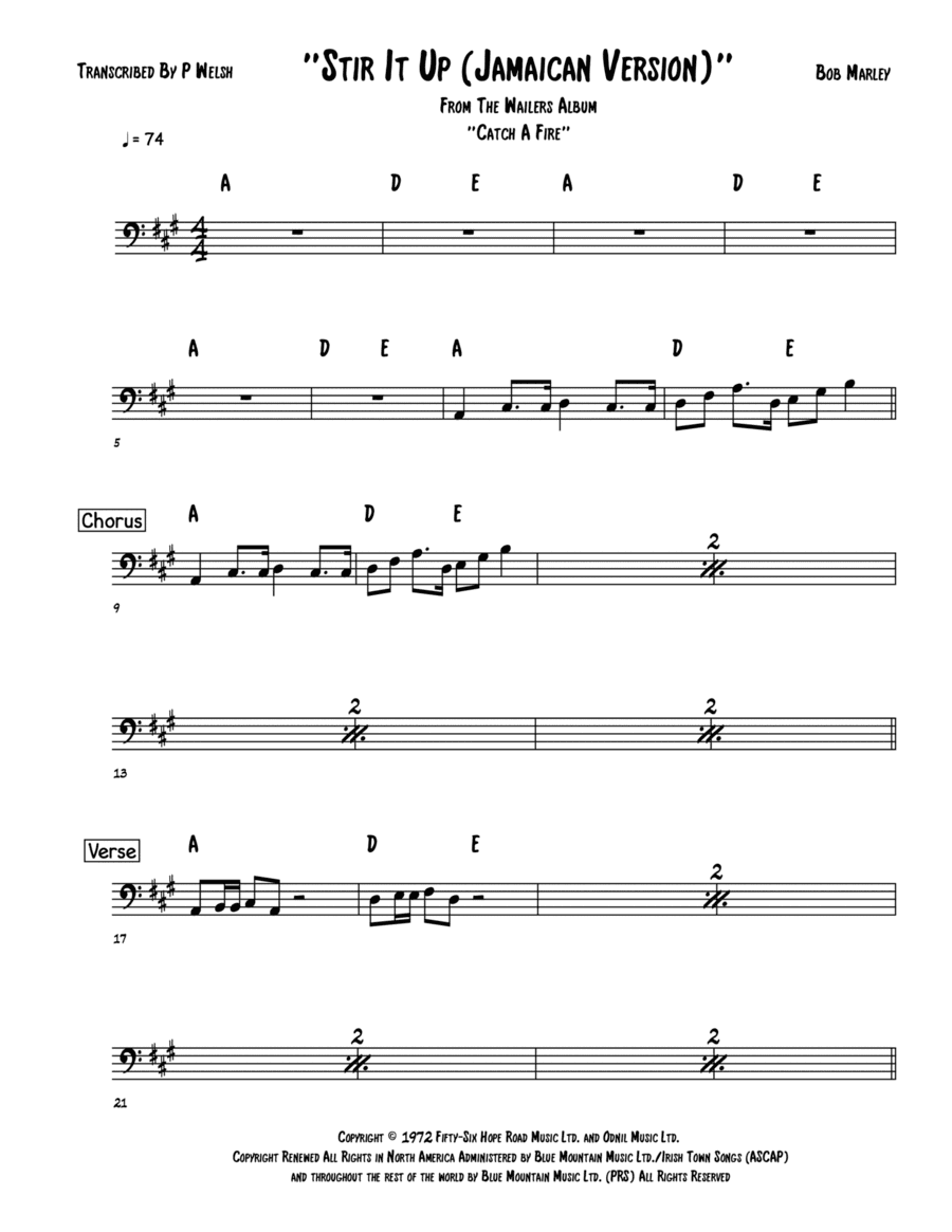 Stir It Up (arr. Accubass)