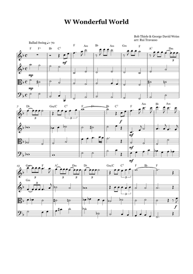 What A Wonderful World (arr. Rui Travasso)