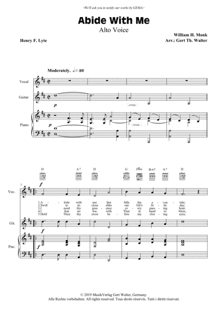 Abide With Me (arr. Gert Th. Walter)