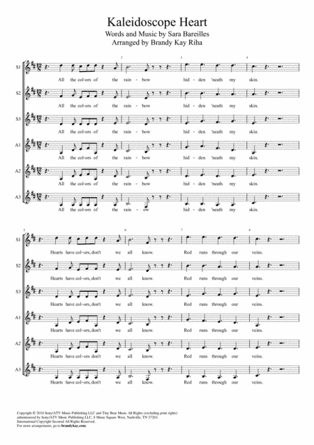 Kaleidoscope Heart (arr. BK Riha / Brandy Kay Riha)