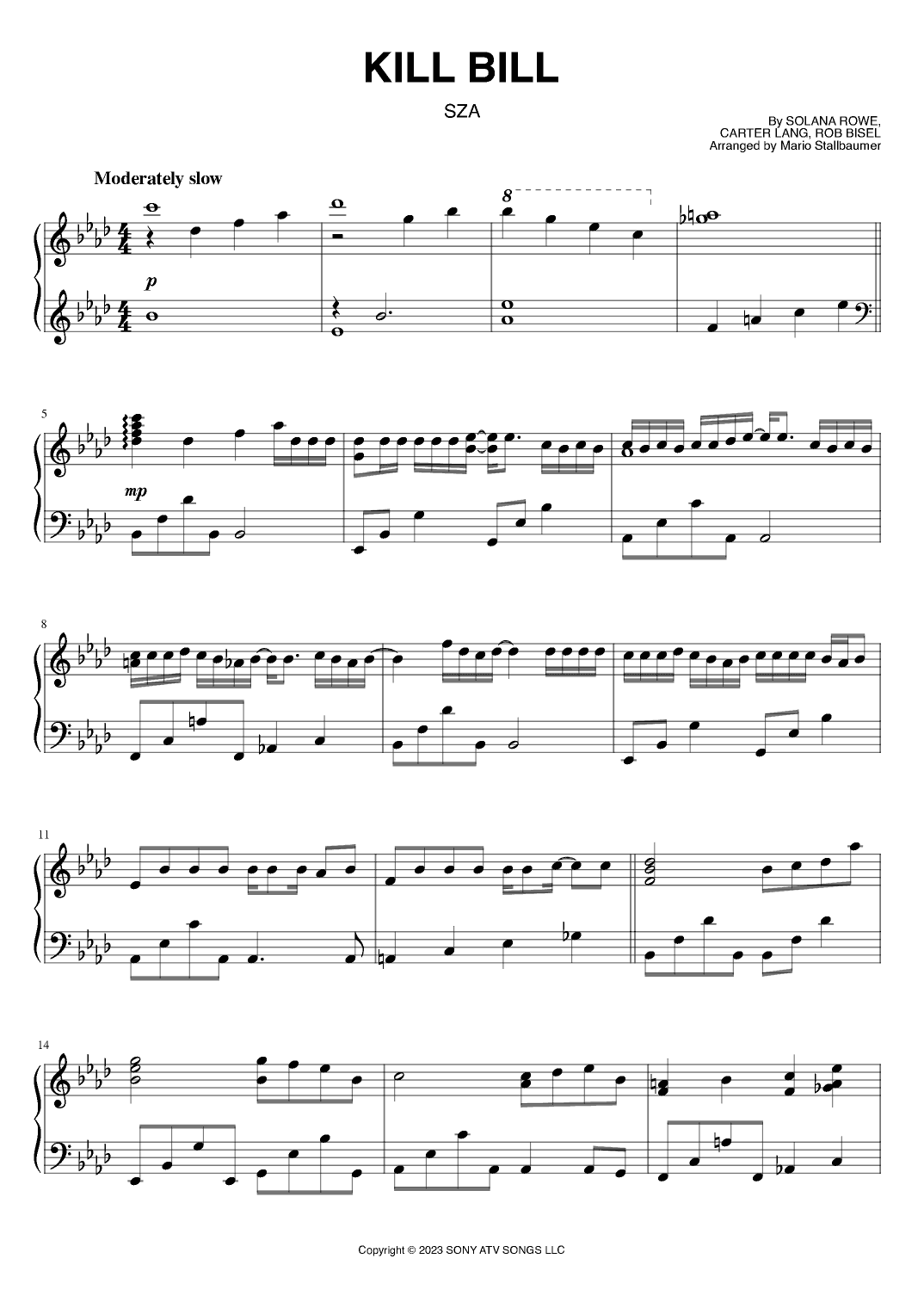 Kill Bill (arr. Mario Stallbaumer)