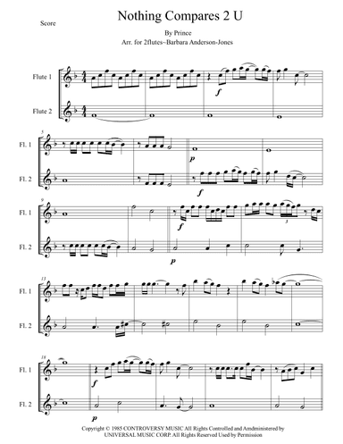 Nothing Compares 2 U (arr. Barbara Anderson-Jones)