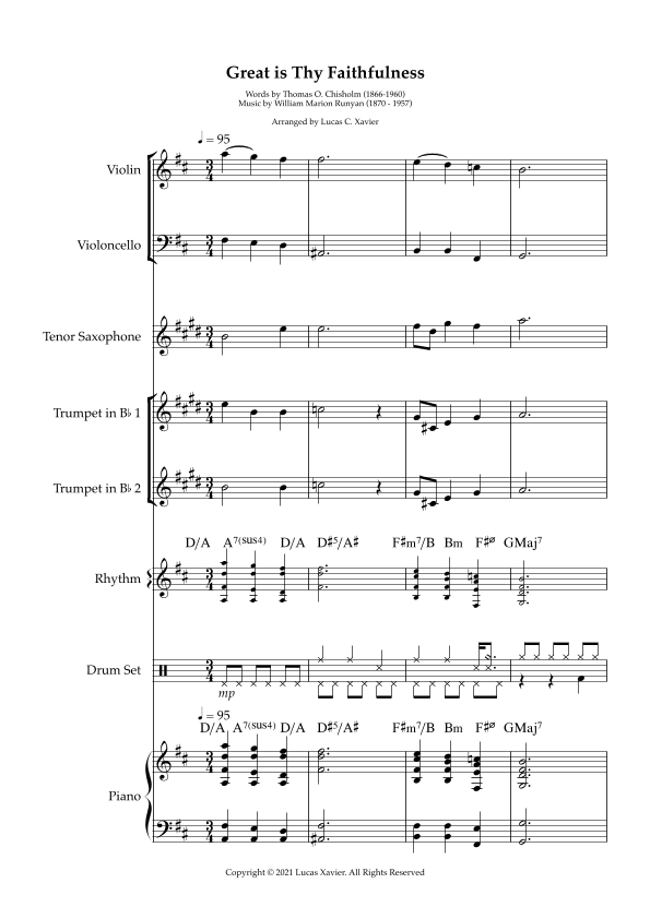 Great is Thy Faithfulness (arr. Lucas Couto Xavier)