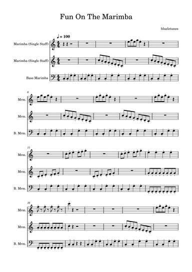 Fun on the Marimba - Sheet Music