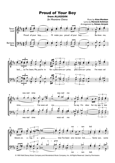 Proud Of Your Boy (arr. Simon Arnott)