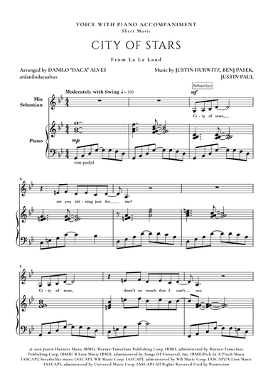 City Of Stars (arr. Danilo "Daca" Alves)