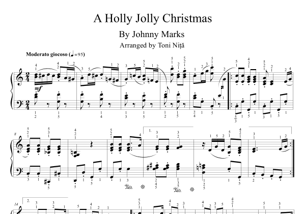 A Holly Jolly Christmas (arr. Toni Nita)