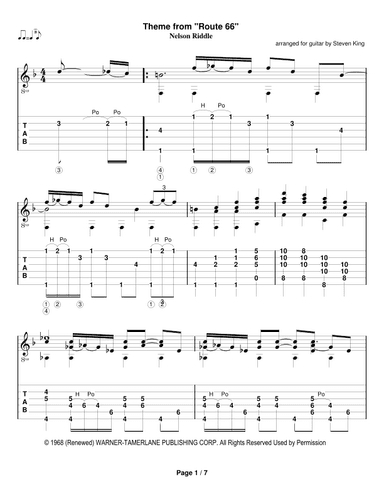 Theme From "route 66" (arr. Steven King)