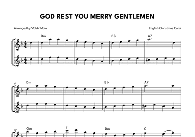 God Rest You Merry Gentlemen - Flute Duet (arr. Valdir Maia)